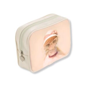 Trousse de maquillage en cuir Agathe