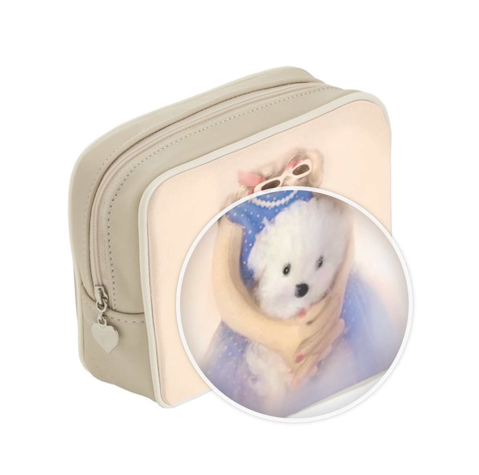 Chloé Kid's Leather Toiletry Bag - Ivory - Image 3