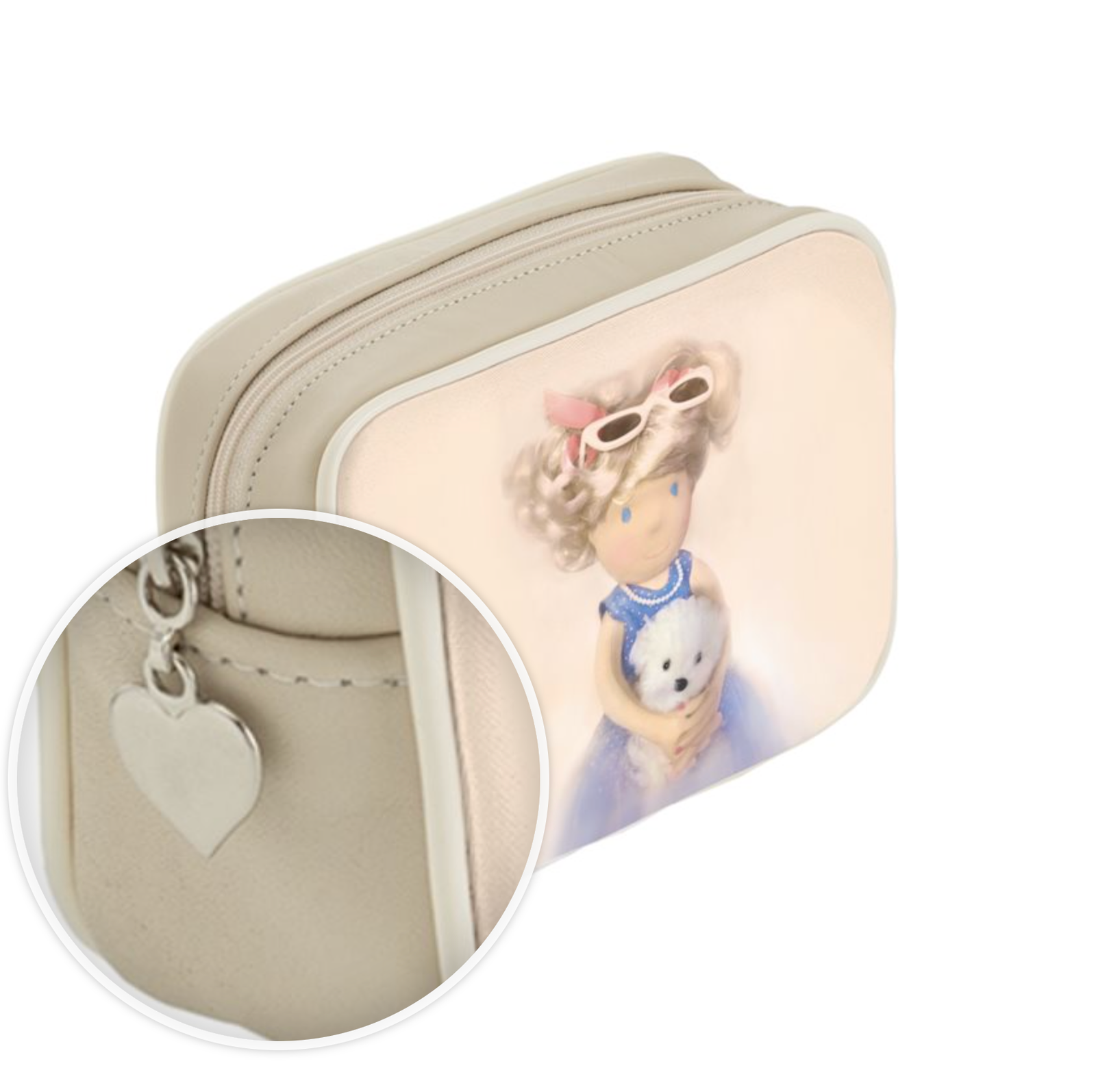 Chloé Kid's Leather Toiletry Bag - Ivory - Image 4
