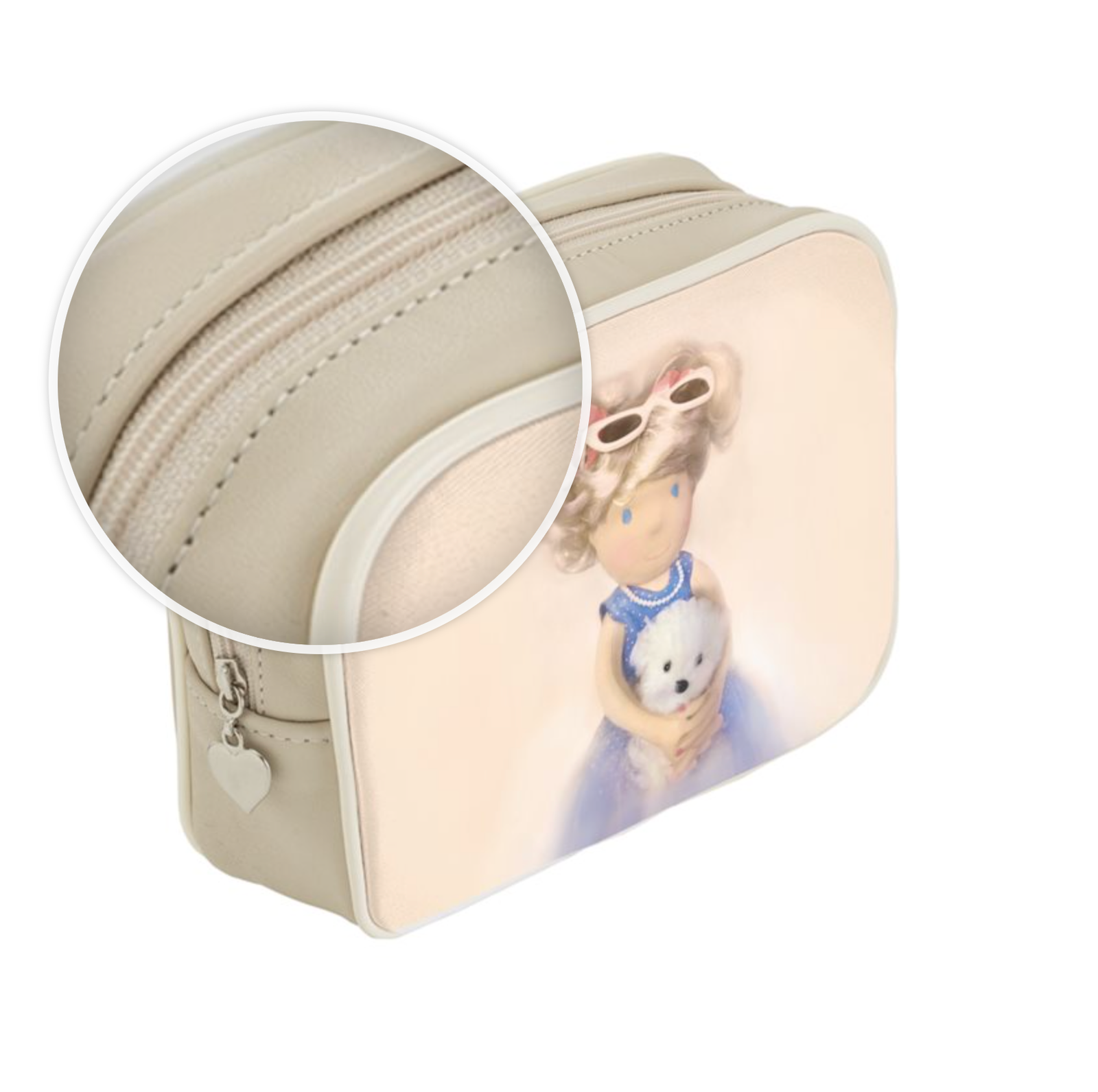 Chloé Kid's Leather Toiletry Bag - Ivory - Image 5