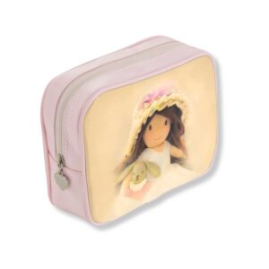 Trousse de maquillage en cuir Sophie