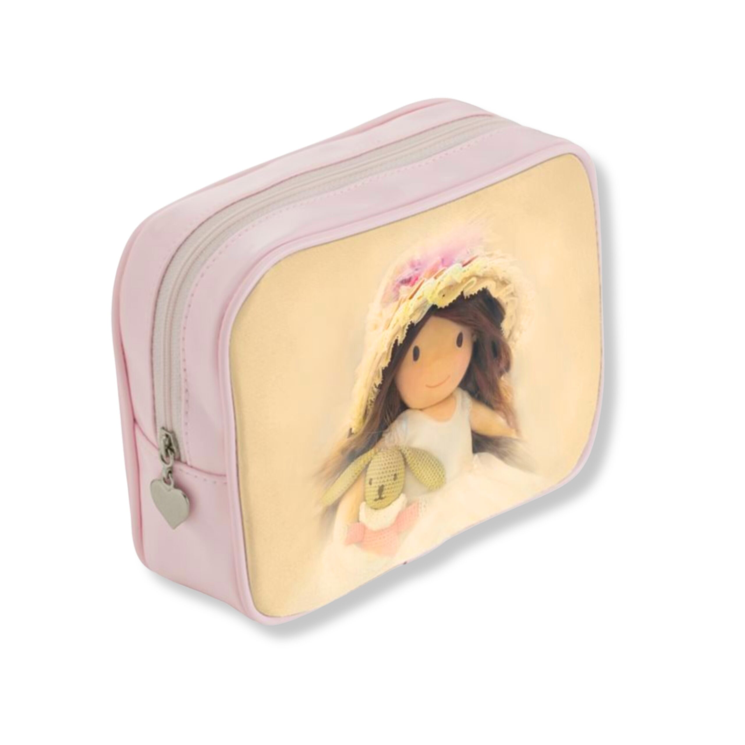 Trousse de maquillage en cuir Sophie