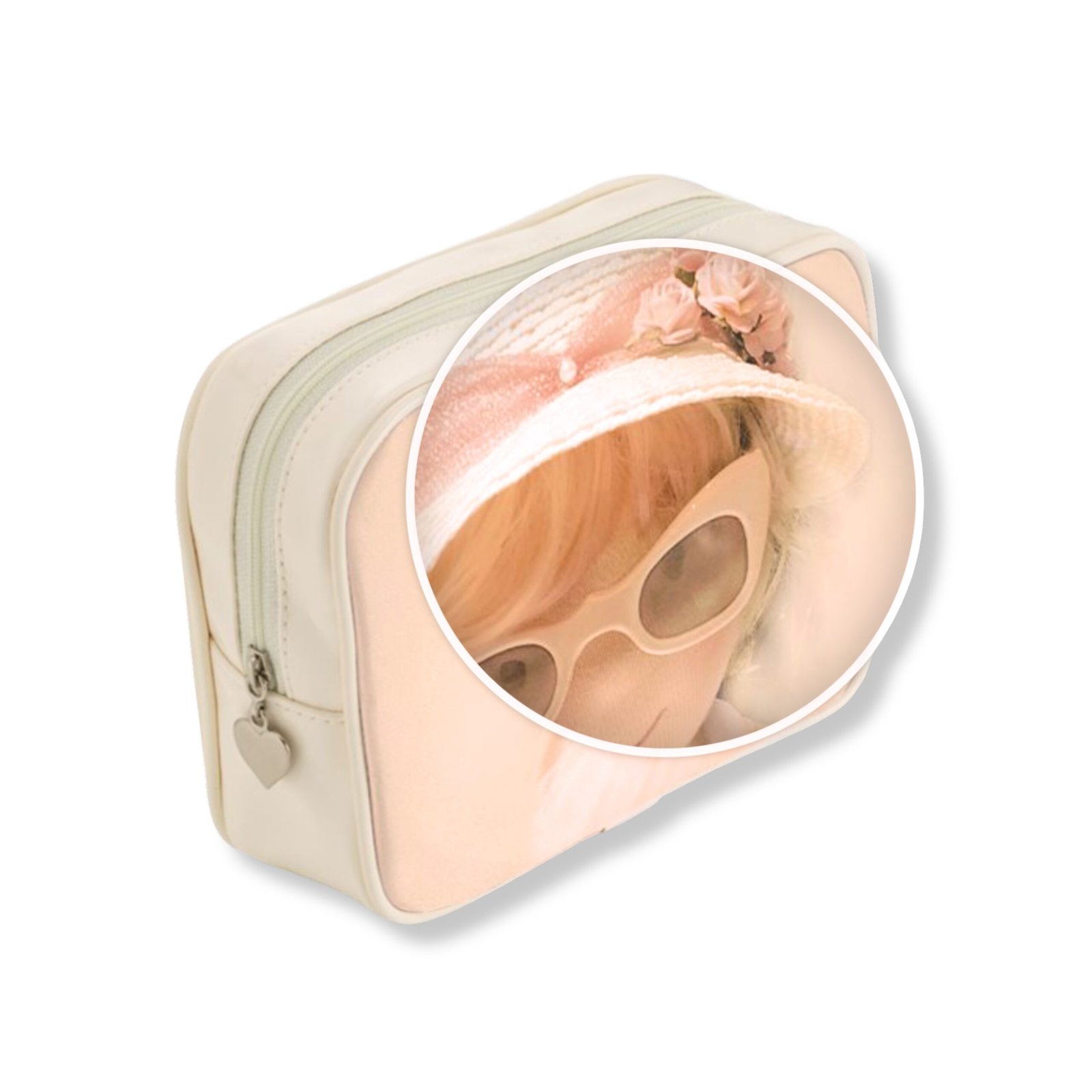 Agathe Kid's Leather Toiletry Bag - Ivory - Image 2