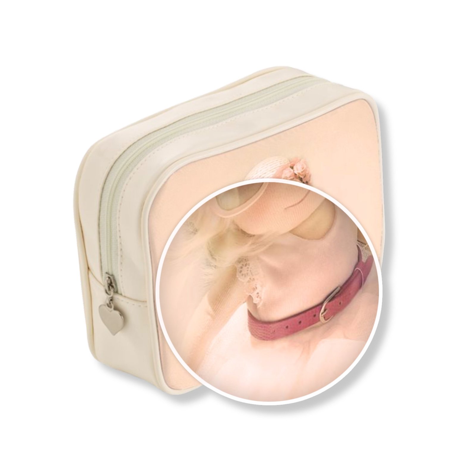 Agathe Kid's Leather Toiletry Bag - Ivory - Image 3